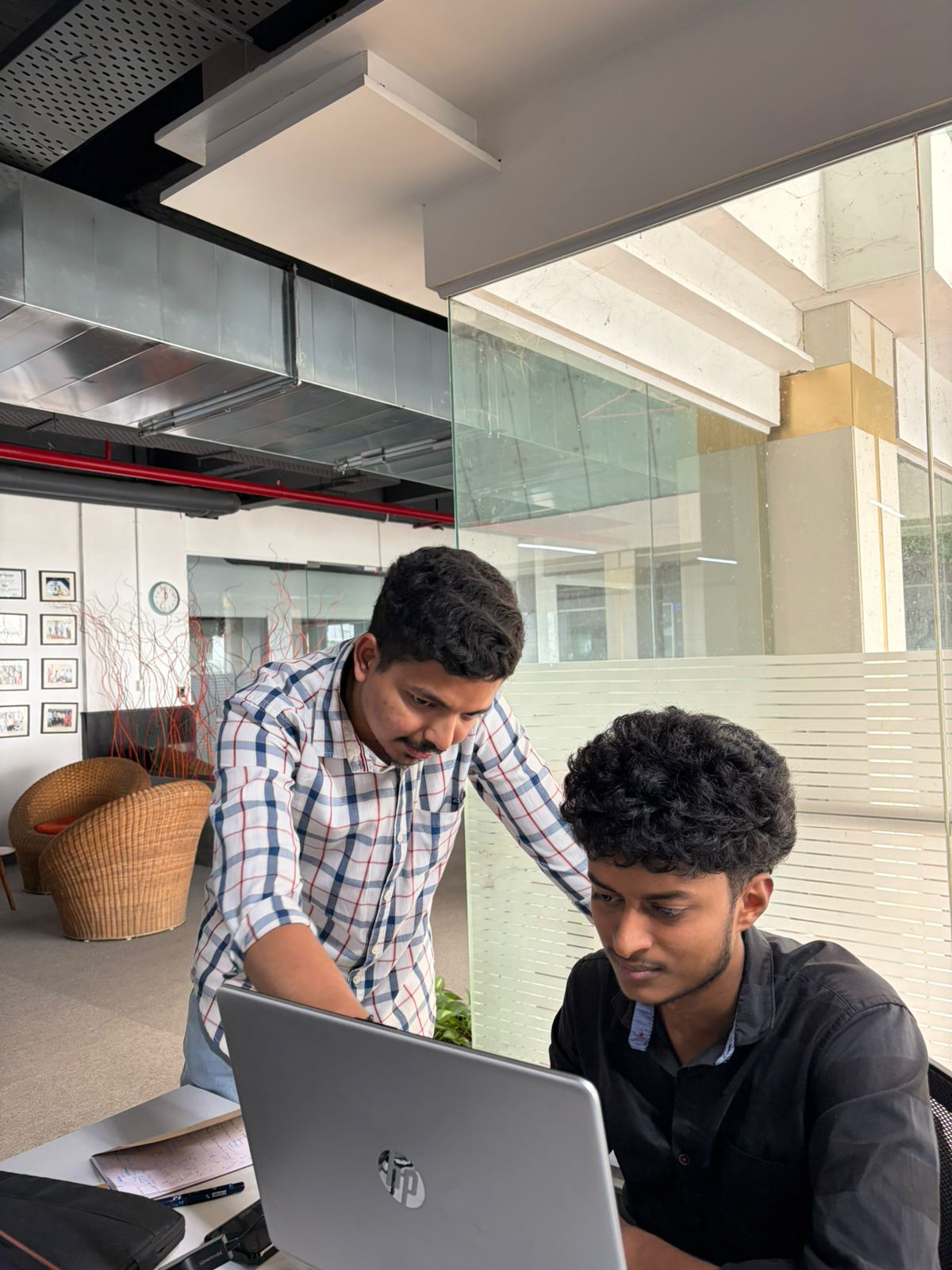 KVP Mangalore team collaborating at a workstation